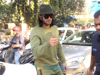 Ranveer Singh spotted at dubbing studio