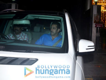 Salman Khan snapped outside his office
