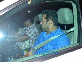 Salman Khan snapped outside his office