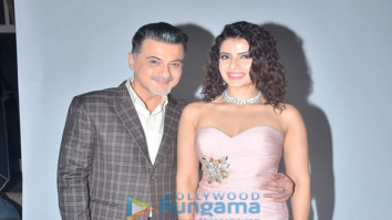 Sanjay Kapoor and Smriti Kalra snapped during a photo shoot for a new TV show