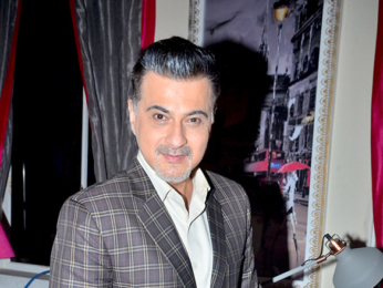Sanjay Kapoor and Smriti Kalra snapped during a photo shoot for a new TV show