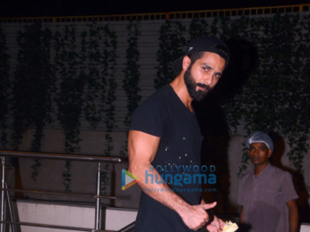 Shahid Kapoor snapped outside his gym