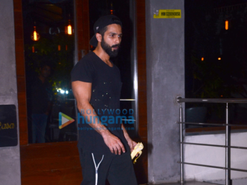 Shahid Kapoor snapped outside his gym