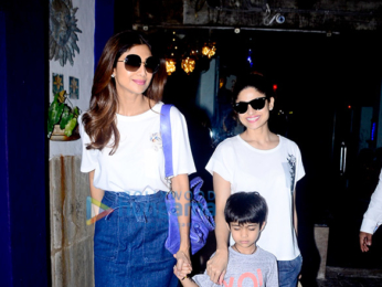 Shilpa Shetty and Shamita Shetty snapped at Candies