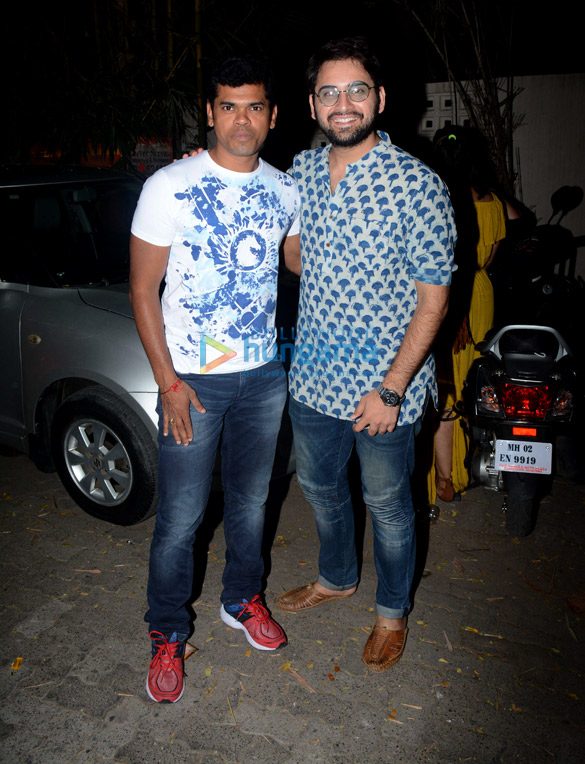 siddharth sachin pilgaonkar and others snapped after watching faster fene at sunny super sound 3