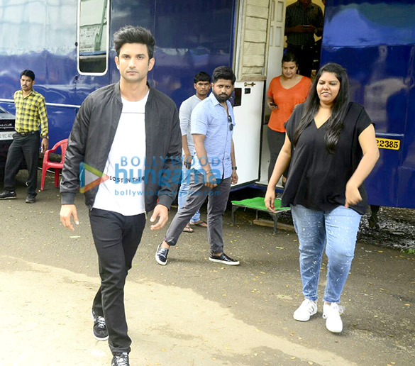 sushant singh rajput snapped shooting for flying machines new tvc 1