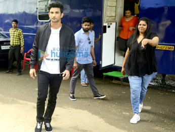 Sushant Singh Rajput snapped shooting for Flying Machine's new TVC