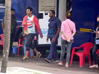 Sushant Singh Rajput snapped shooting for Flying Machine's new TVC