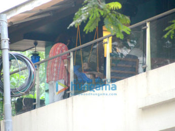 Taimur spotted in his balcony enjoying some quality time with his grandmother