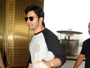 Varun Dhawan snapped at the airport while on his way to Delhi