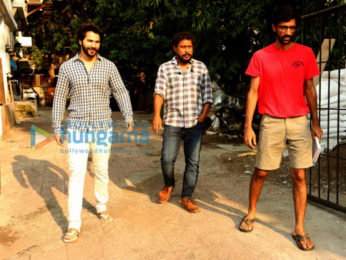 Varun Dhawan spotted at Shoojit Sircar's office
