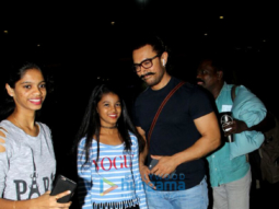 Aamir Khan and John Abraham arrives at the airport