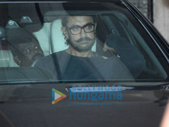 Aamir Khan snapped at a recording studio