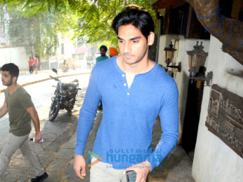 Ahan Shetty snapepd at Hakim Aalim's