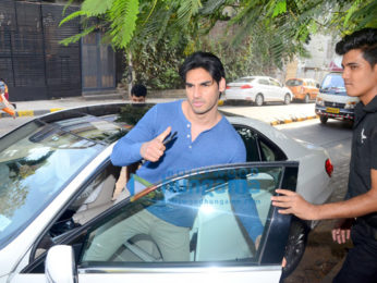 Ahan Shetty snapepd at Hakim Aalim's