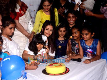 Aishwarya Rai Bachchan, her mother and Aradhya Bachchan snapped with kids from the Smile Foundation NOG