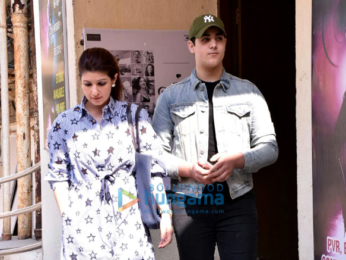 Akshay Kumar, Twinkle Khanna spotted with Nitara and Aarav after a movie
