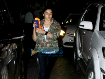 Alia Bhatt snapped at a dubbing studio