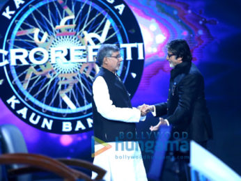 Amitabh Bachchan snapped on sets of the special episode of Kaun Banega Crorepati 9