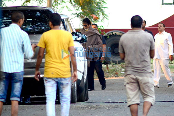 Amitabh Bachchan spotted at the Filmcity for an ad shoot Amitabh Bachchan spotted at the Filmcity for an ad shoot