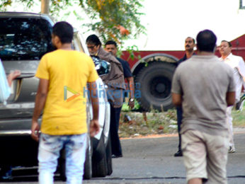 Amitabh Bachchan spotted at the Filmcity for an ad shoot