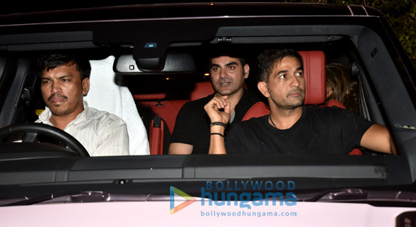 amrita arora snapped with arbaaz khan at olive for dinner 6