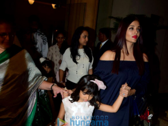 Bachchan family spotted celebrating Aaradhya's birthday at J W Marriott-