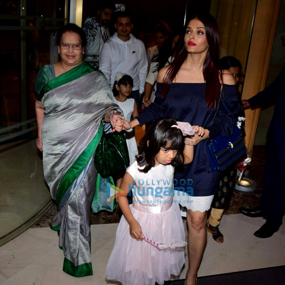 bachchan family spotted celebrating aaradhyas birthday at j w marriott 5