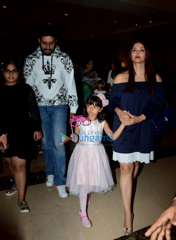 bachchan family spotted celebrating aaradhyas birthday at j w marriott 6