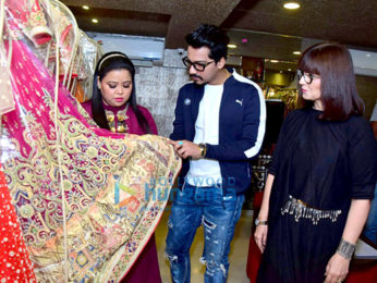 Bharti Singh, Harsh Limbachiyaa visit Neeta Lulla's store