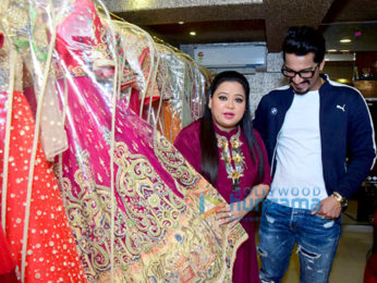 Bharti Singh, Harsh Limbachiyaa visit Neeta Lulla's store