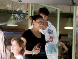 Bipasha Basu and Karan Singh Grover spotted at The Kitchen Garden