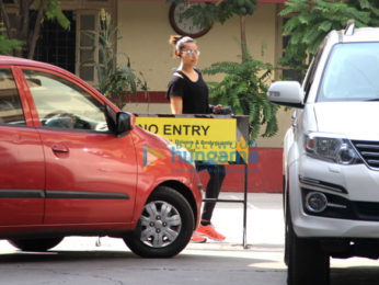 Bipasha Basu snapped near her gym in Bandra