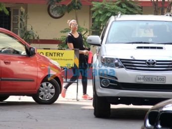 Bipasha Basu snapped near her gym in Bandra