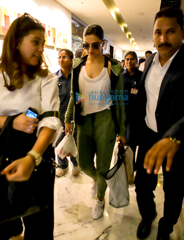 Deepika Padukone snapped at a hotel in Vijaywada Deepika Padukone snapped at a hotel in Vijaywada