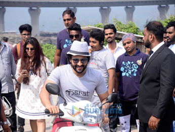 Dia Mirza and Jackky Bhagnani meets kids on Children's Day at Worli