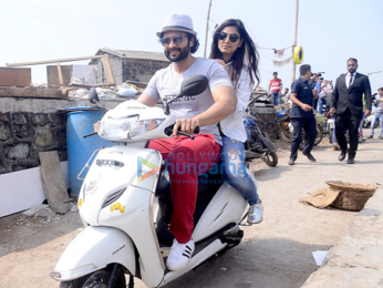 Dia Mirza and Jackky Bhagnani meets kids on Children's Day at Worli