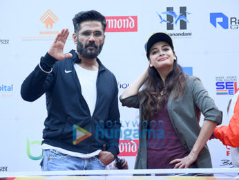 Hrithik Roshan and Jacqueline Fernandez at 'Thane Police Commissioner's Marathon'