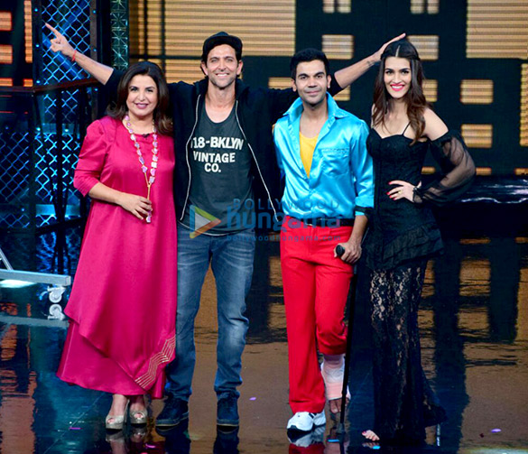 Hrithik Roshan, Kriti Sanon and Rajkummar Rao snapped on sets of Farah Khan’s Lip Sing Battle