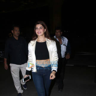 Jacqueline Fernandez and Sanjay Dutt snapped at the airport