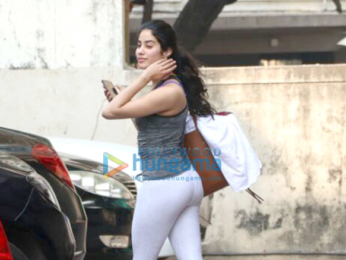 Janhvi Kapoor snapped outside her gym