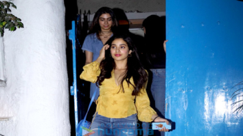 Jhanavi Kapoor and Khushi Kapoor snapped post dinner at Olive in Bandra