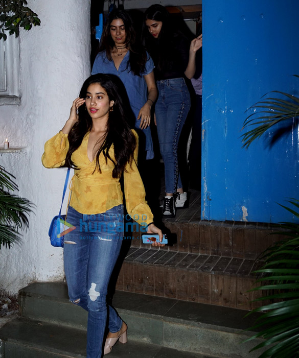 jhanvi and khushi snapped dinner at olive 2