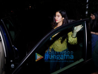 Jhanvi Kapoor and Khushi Kapoor snapped post dinner at Olive in Bandra