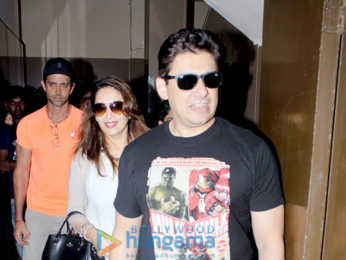 Madhuri Dixit and Hrithik Roshan snapped at PVR Juhu