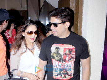 Madhuri Dixit and Hrithik Roshan snapped at PVR Juhu