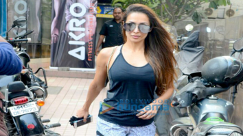 Malaika Arora snapped outside her gym in Bandra