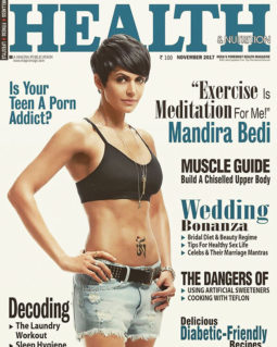 Mandira Bedi On The Cover Of Health & Nutrition
