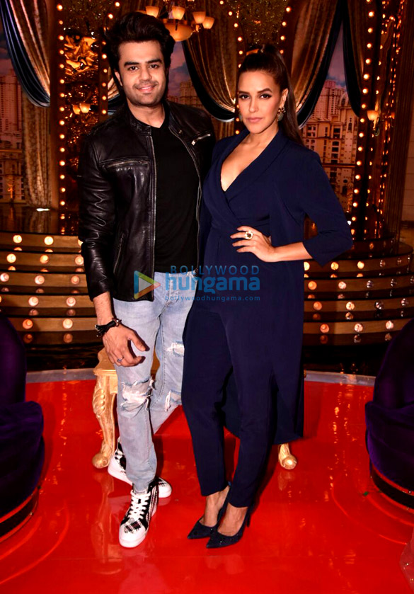 manish paul and neha dhupia snapped on the sets 3