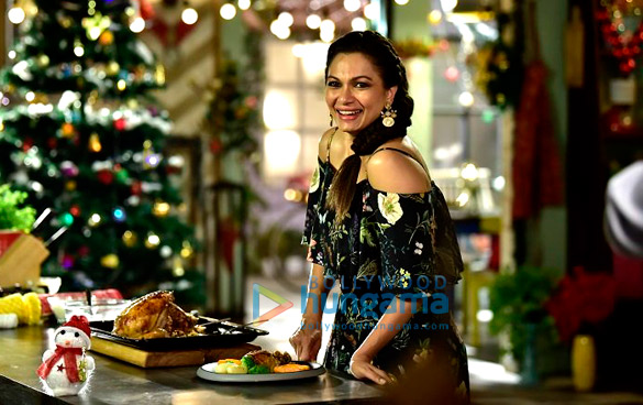 maria goretti on the sets of living foodz for christmas shoot 2